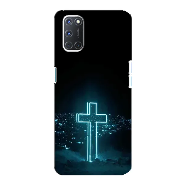 Чехол с принтом «Крест и город» для OPPO A92