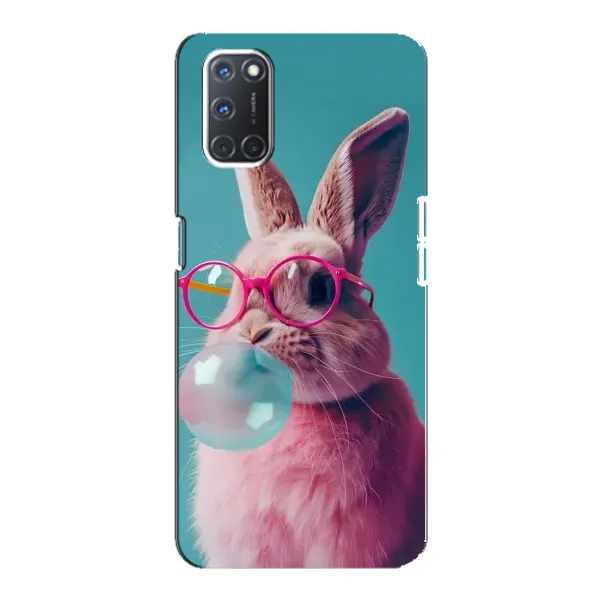 Чехол с принтом «Кролик в очках» для OPPO A92