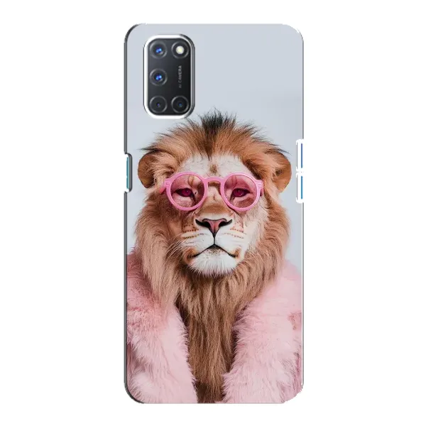 Чехол с принтом «Лев в очках» для OPPO A92