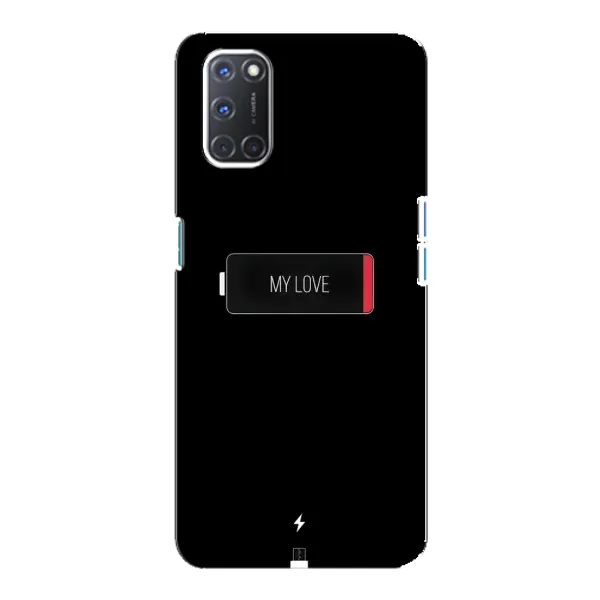 Чехол с принтом «Love battery» для OPPO A92