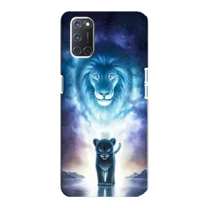Чехол со Львом для Oppo A92 (VPrint) (Маленький лев)