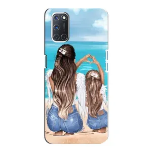 Чехол с печатью для Oppo A92 - (Мама с ребенком) (AlphaPrint)