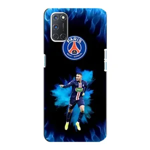 Чехлы Килиан Мбаппе для Oppo A92 (Мбаппе в огне)