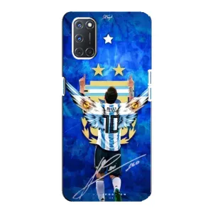 Чехлы для Oppo A92 (Leo чемпион) (AlphaPrint) (Месси сборная)