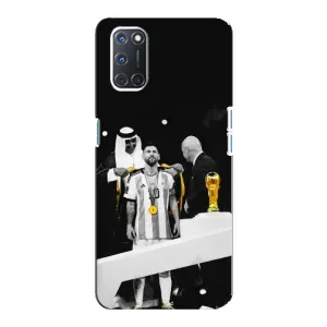 Чехлы для Oppo A92 (Leo чемпион) (AlphaPrint) (Месси в накидке)