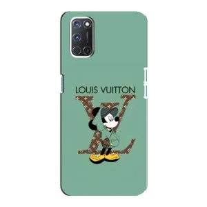Чехлы Луи Витон для Oppo A92 (AlphaPrint - LOUIS VUITTON) (Микки Маус LV)