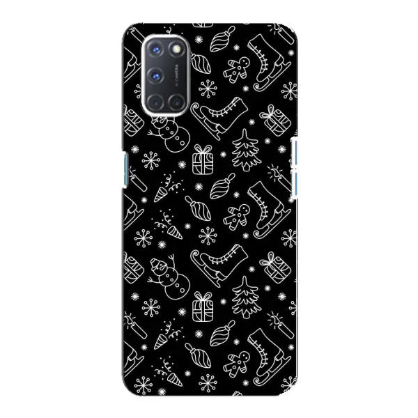 Чехол с принтом «Новогодний фон» для OPPO A92