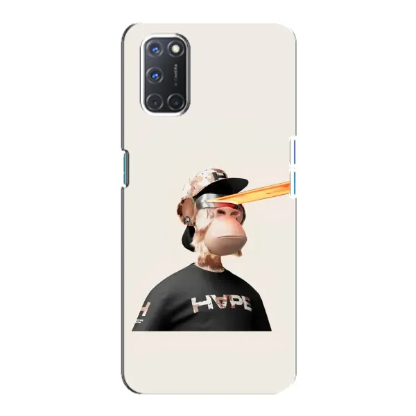 Чехол с принтом «обезьяна NFT в очках» для OPPO A92
