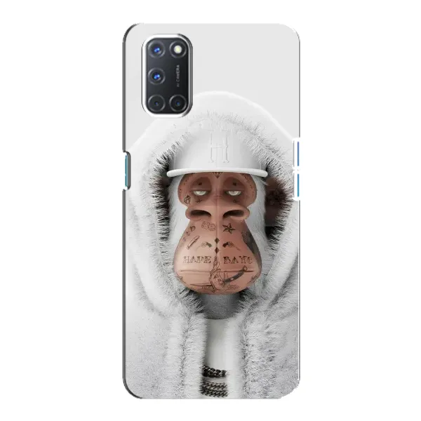 Чехол с принтом «обезьяна NFT в тату» для OPPO A92