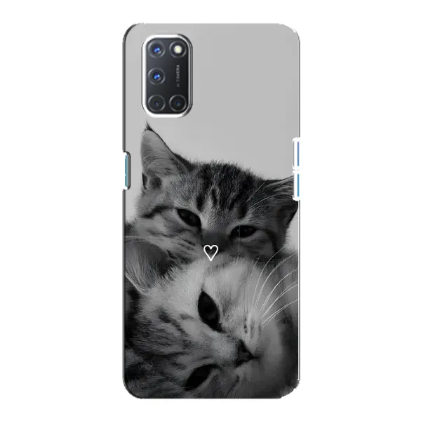 Чехол с принтом «Пара котов» для OPPO A92