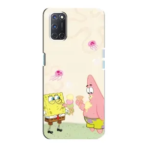 Чохол Губка Боб для OPPO А92 (Патрік і Боб)