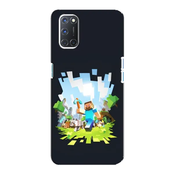 Чехол с принтом «персонажи Minecraft» для OPPO A92