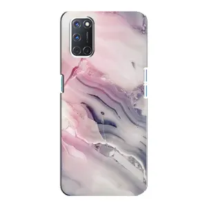 Мраморный чехол на Oppo A92 (VPrint) (Пурпурный Мрамор)