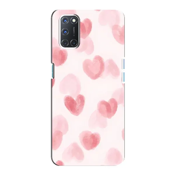 Чехол с принтом «Розовые сердечки» для OPPO A92
