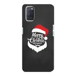 Рождественские Чехлы для Oppo A92 (VPrint) (Санта Крисмас)