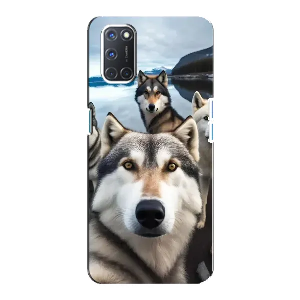 Чехол с принтом «Селфи ХАски» для OPPO A92 Чехол с принтом «Селфи ХАски» для OPPO A92