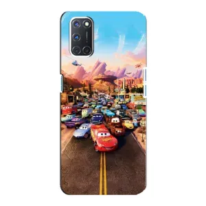 Силіконовий чохол Маквін для Oppo A92 (Тачки на трасі)