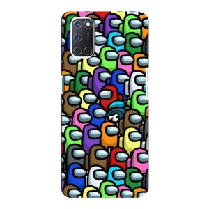 Чохли Амонг Ас для Oppo A92 (AlphaPrint) (Убитий)