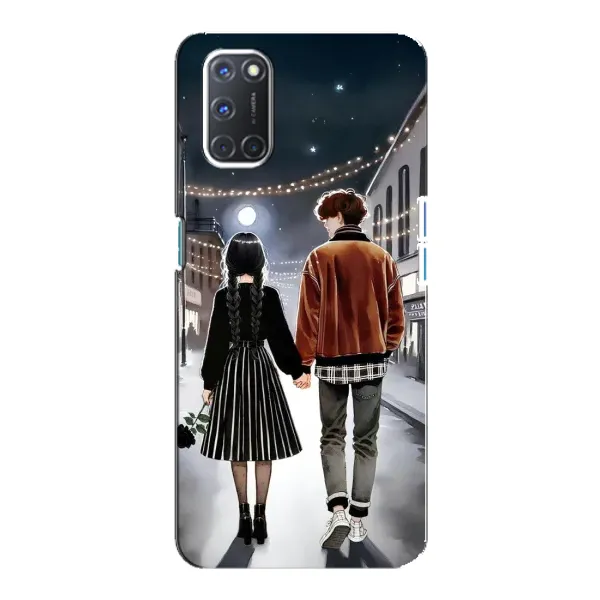 Чохол з принтом «Венздей та Тайлер» для OPPO A92