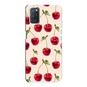 Чехлы с Фруктами для Oppo A92 (VPrint) (Вишня)