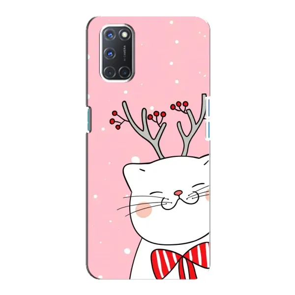 Чохол з принтом «Зимовий кіт» для OPPO A92