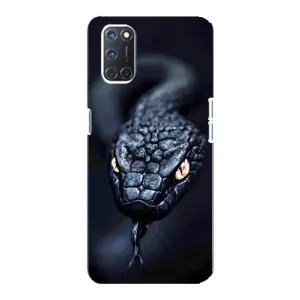 Чехол с принтом «Черная змея» для OPPO A92