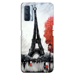 Чехол Эйфелева Башня для Oppo A92s - (AlphaPrint) (Башня в Париже)