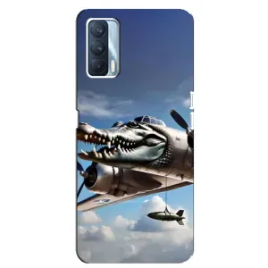 Чехол с мемом Тралалело тралала на Oppo A92s (Бомбардиро крокодило)