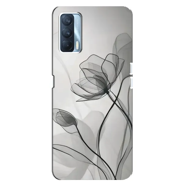 Чехол с принтом «Черные цветы» для OPPO A92s Чехол с принтом «Черные цветы» для OPPO A92s