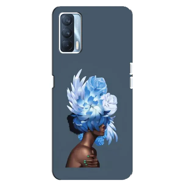 Чехол с принтом «Цветы на голове» для OPPO A92s