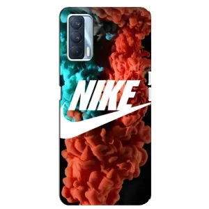 Чехол для Oppo A92s - с принтом Найк (AlphaPrint) (Дымчатый найк)
