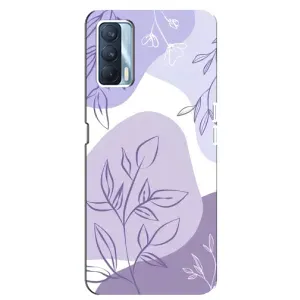 Чехол с принтом «Фиолетовые листья абстракция» для OPPO A92s