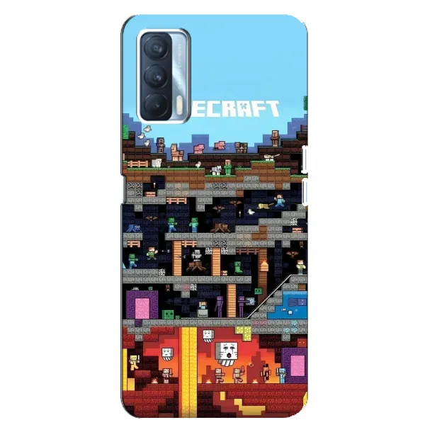 Чехол с принтом «фон Minecraft» для OPPO A92s