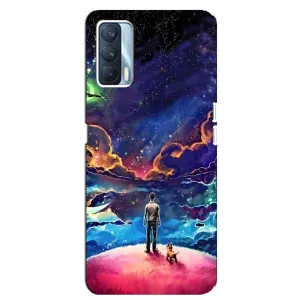 Космические Чехлы для Оппо А92с (VPrint) (Галактический вид)