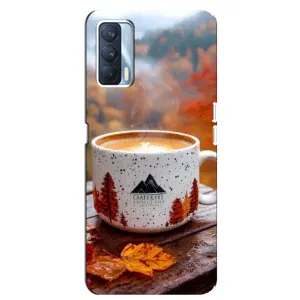 Чохол з принтом «Кава на природі» для OPPO A92s