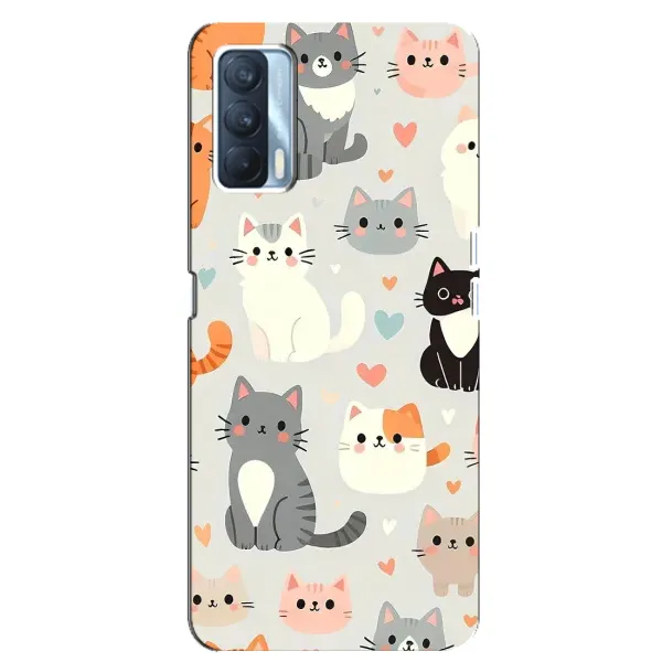 Чехол с принтом «Коллаж котов» для OPPO A92s