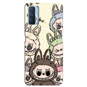 Чохол з Лабубу на Oppo A92s (Золота мавпа Bored Ape)