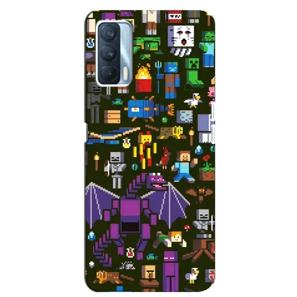Чехол с принтом «Коллаж Майнкрафт» для OPPO A92s