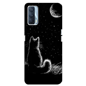 Чехол с принтом для Oppo A92s (AlphaPrint) Модные коты