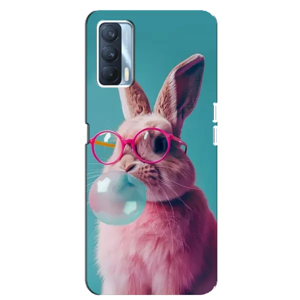 Чехол с принтом «Кролик в очках» для OPPO A92s