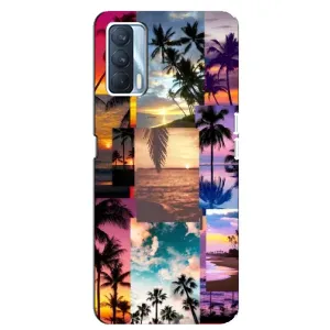 Силиконовый чехол с КАРТИНКАМИ лето для Oppo A92s (AlphaPrint) (Летний отпуск)