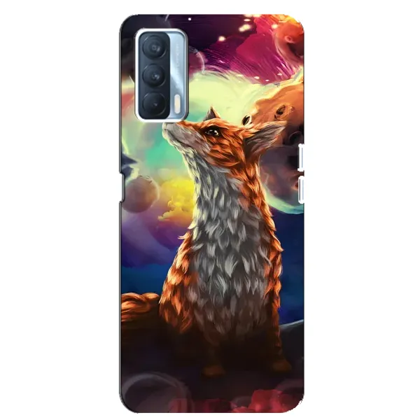 Чехол с принтом «Лисица в космосе» для OPPO A92s