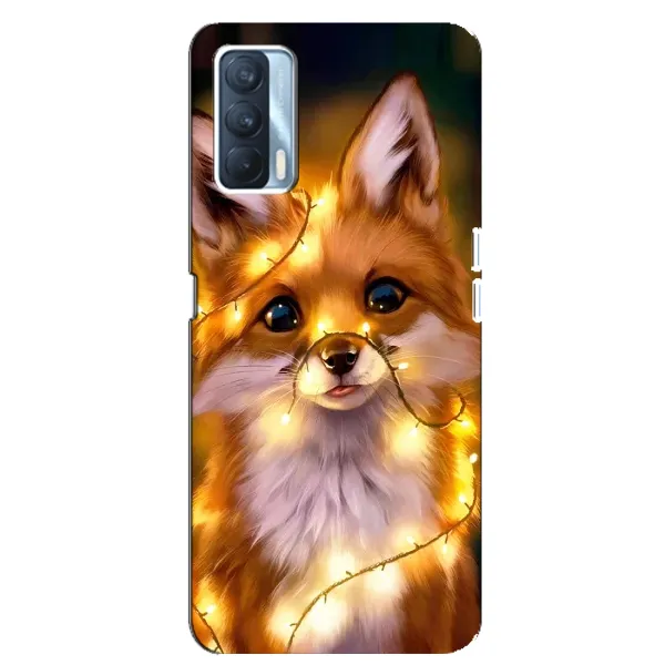 Чехол с принтом «Лисичка в гирляндах» для OPPO A92s