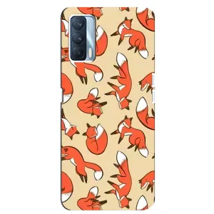 Чехлы с картинкой Лисички для Oppo A92s (VPrint) (Лисички)