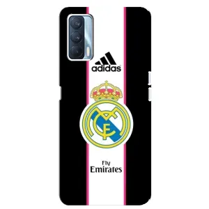 Чехол для Oppo A92s с принтом Реал Мадрид (Лого Real Madrid)