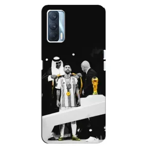 Чехлы для Oppo A92s (Leo чемпион) (AlphaPrint) (Месси в накидке)