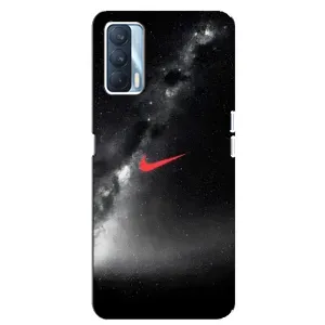 Чехол для Oppo A92s - с принтом Найк (AlphaPrint) (Найк красный)