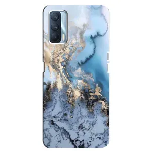 Мраморный чехол на Oppo A92s (VPrint) (Нежный мрамор)