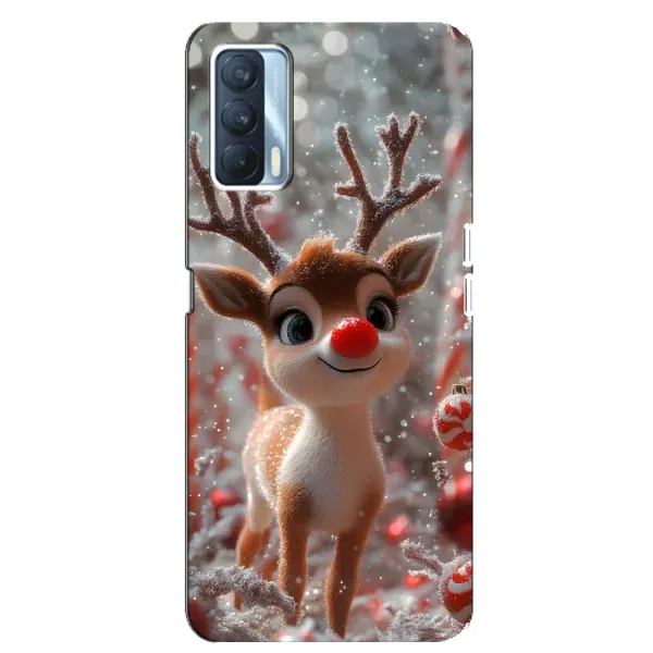 Чехол с принтом «Олень с носом» для OPPO A92s