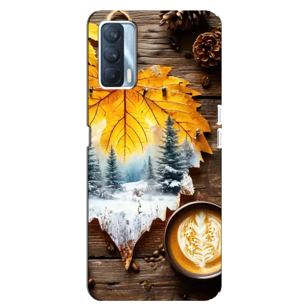 Чохол з принтом «Осінньо-зимова кава» для OPPO A92s